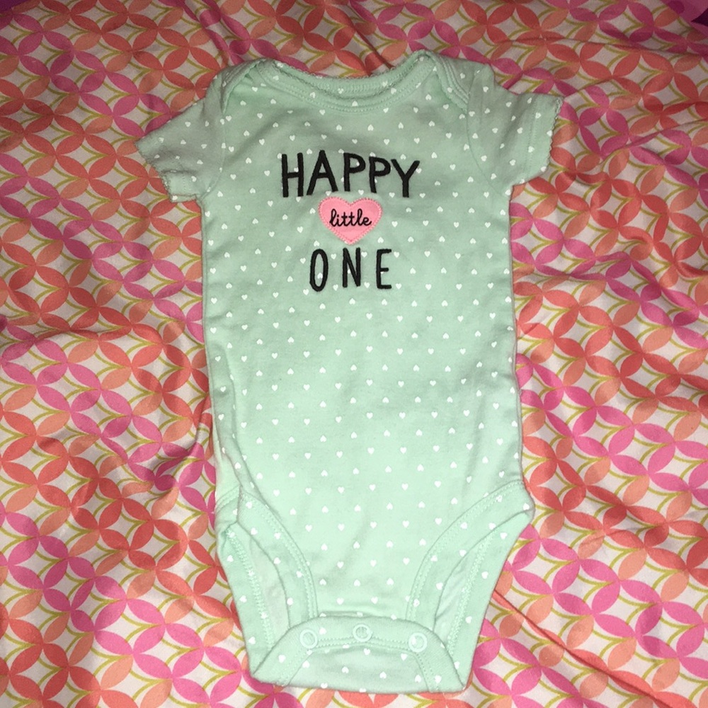 Baby girl, Light blue onsie